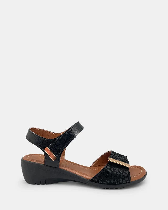 Stylish and supportive women's shoes for high archesCasino Black