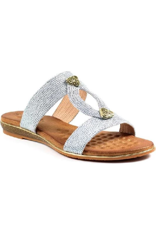 Comfortable yet fashionable women's shoesLunar Calow silver JLH395