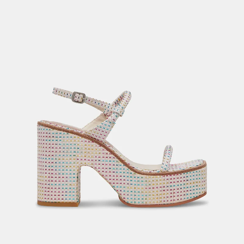 Classy and elegant women's shoes for formal eventsJODIE PRIDE HEELS PASTEL STRIPE RAFFIA Classy and elegant women's shoes for formal eventsJODIE PRIDE HEELS PASTEL STRIPE RAFFIA