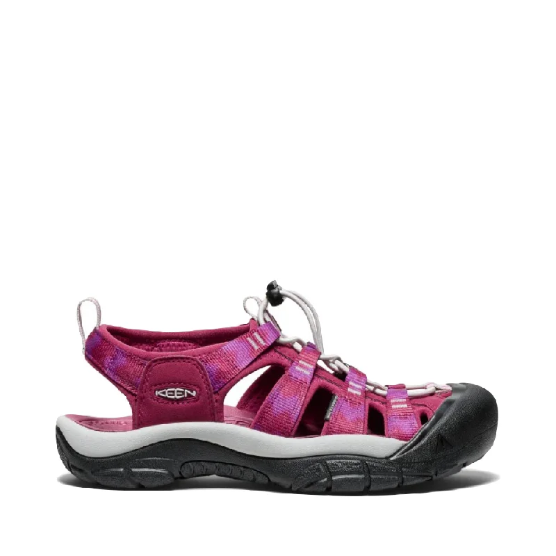 Stunning and glamorous women's shoes for evenings outKEEN Women's Newport H2 Waterproof Sandal in Beaujolais/Star White