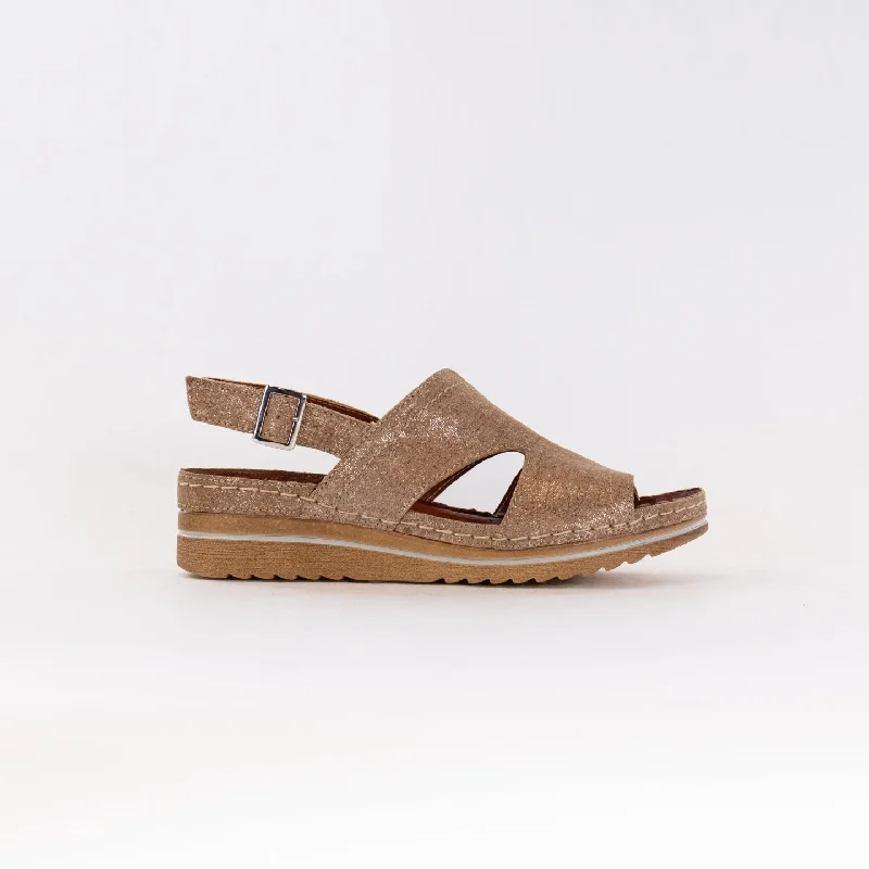Feminine and romantic women's shoe designsV Italia 967-25 (Women's) - Camel Metallic Leather Feminine and romantic women's shoe designsV Italia 967-25 (Women's) - Camel Metallic Leather