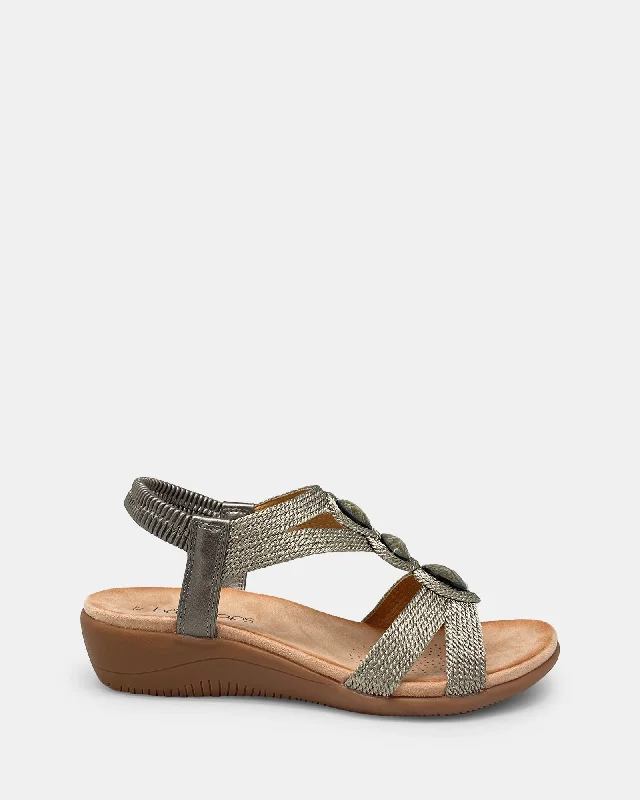 Elegant and sophisticated women's shoes for elegant eveningsBrook Pewter