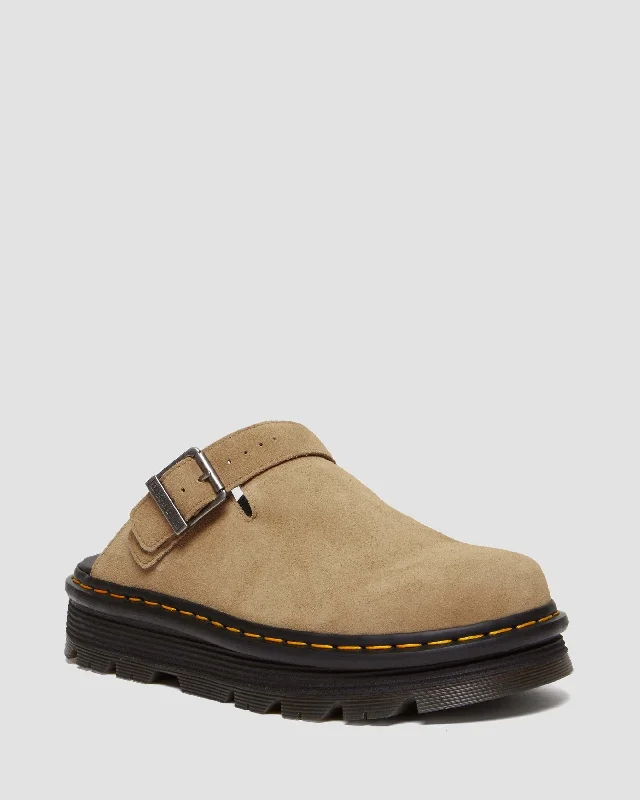 Comfy and cozy women's shoes for loungingZebzag Suede Casual Slingback Platform Mules in Savannah Tan