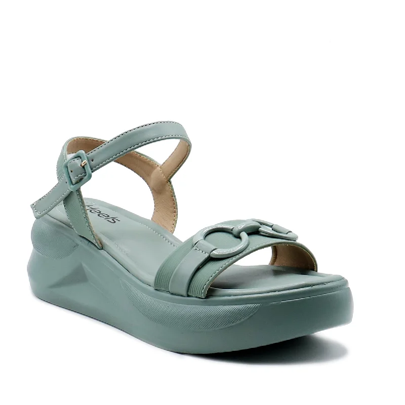 Elegant and classic women's shoes for prom nightMint Green Casual Sandal 078127