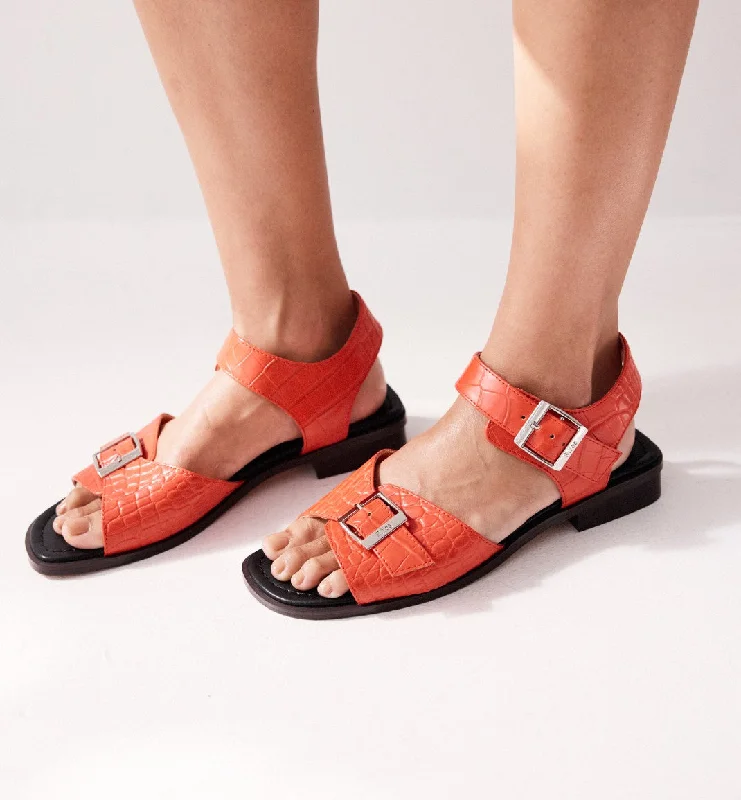 Vibrant and colorful women's shoe collectionsSun Ra Sandal | Red Croc