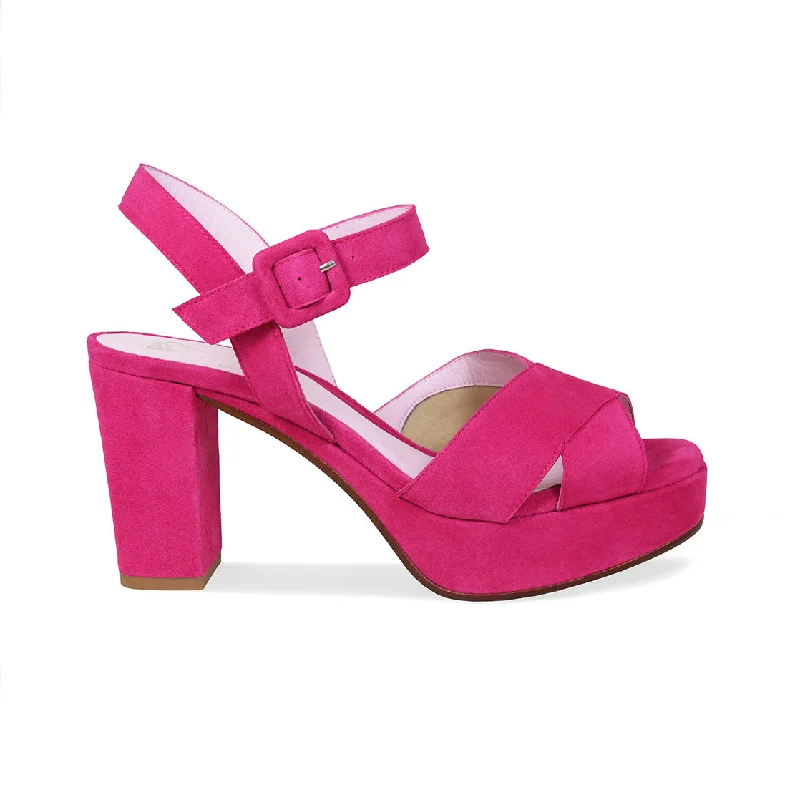 Luxurious and comfortable women's shoe options for special occasionsRuby: Fuchsia Suede