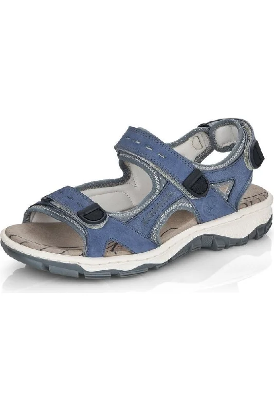 Fashion-forward and trendy women's shoe stylesRieker Ladies Walking Sandals 68874-14 Blue Fashion-forward and trendy women's shoe stylesRieker Ladies Walking Sandals 68874-14 Blue
