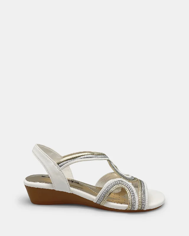 Flattering and figure-hugging women's footwearRandy White Multi