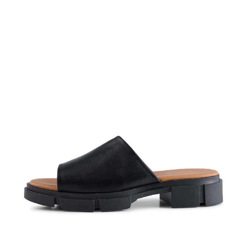 Durable and stylish women's shoes for outdoor activitiesAlva mule leather - Black