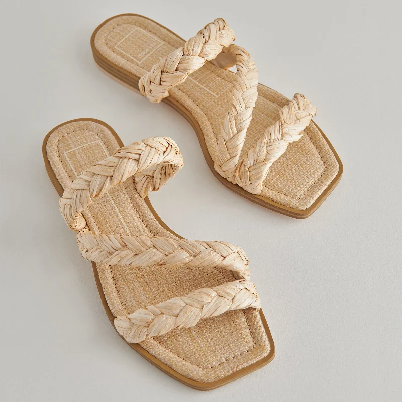 Stylish and affordable women's shoesIMAN SANDALS LT NATURAL RAFFIA