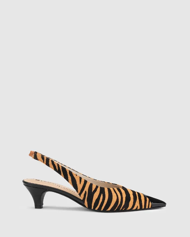 Chic and versatile women's footwearCosmopolitan Heel - Natural Stripe