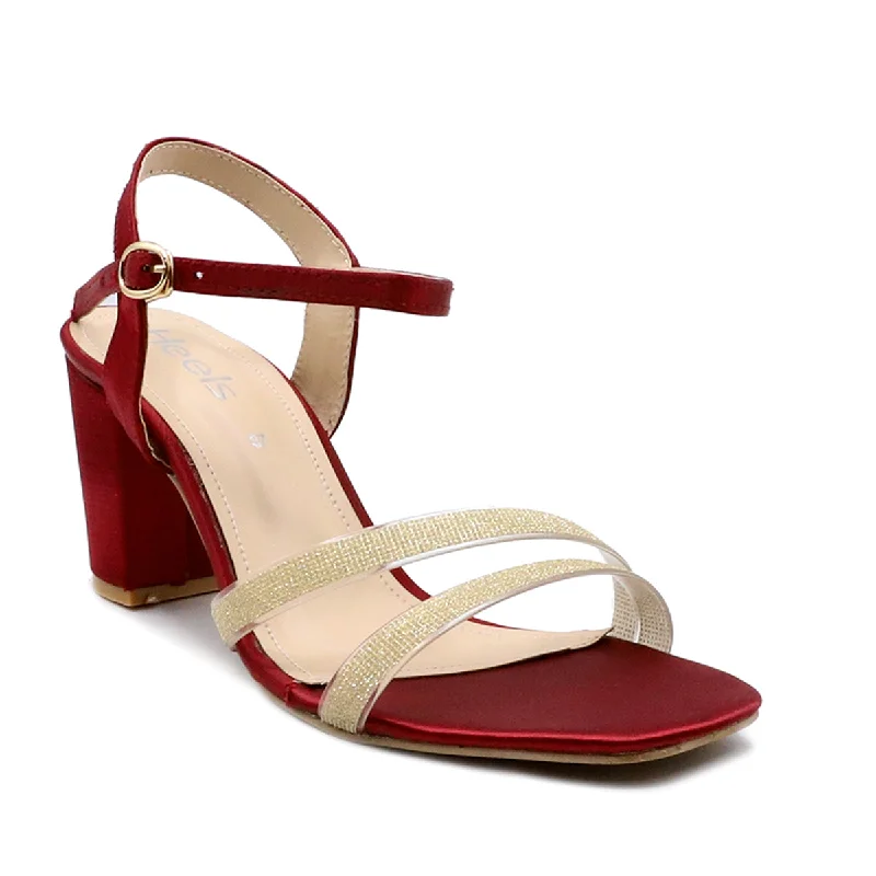Feminine and dainty women's shoe designsMaroon Formal Sandal L00550011