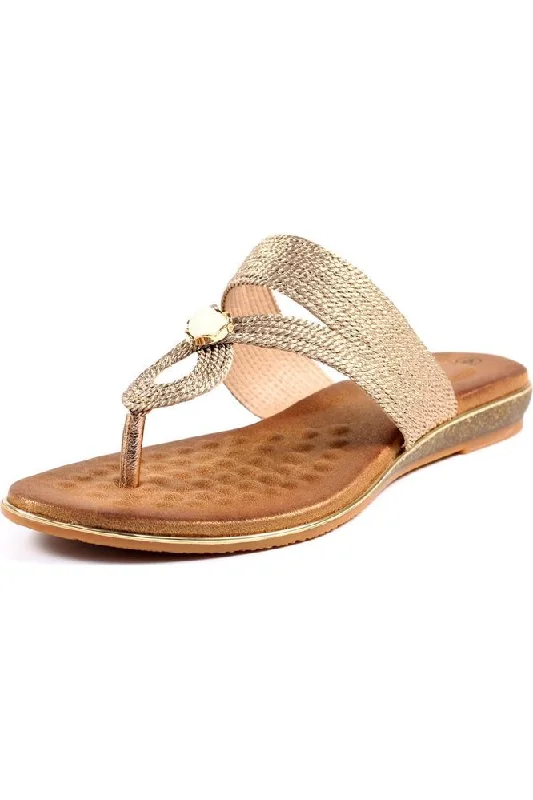 Comfy and stylish women's shoes for flat feetLunar Ezra rose gold JLH396