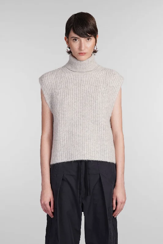 Megan Knitwear in grey wool