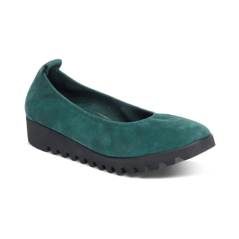 Brianna Ballet Flat In Dark Teal