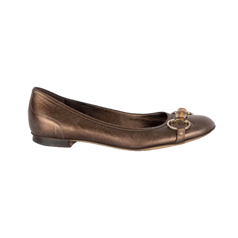 Gucci Bamboo Ballet Flats