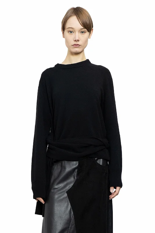 MM6 MAISON MARGIELA WOMAN BLACK KNITWEAR