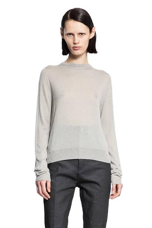 RICK OWENS WOMAN GREY KNITWEAR