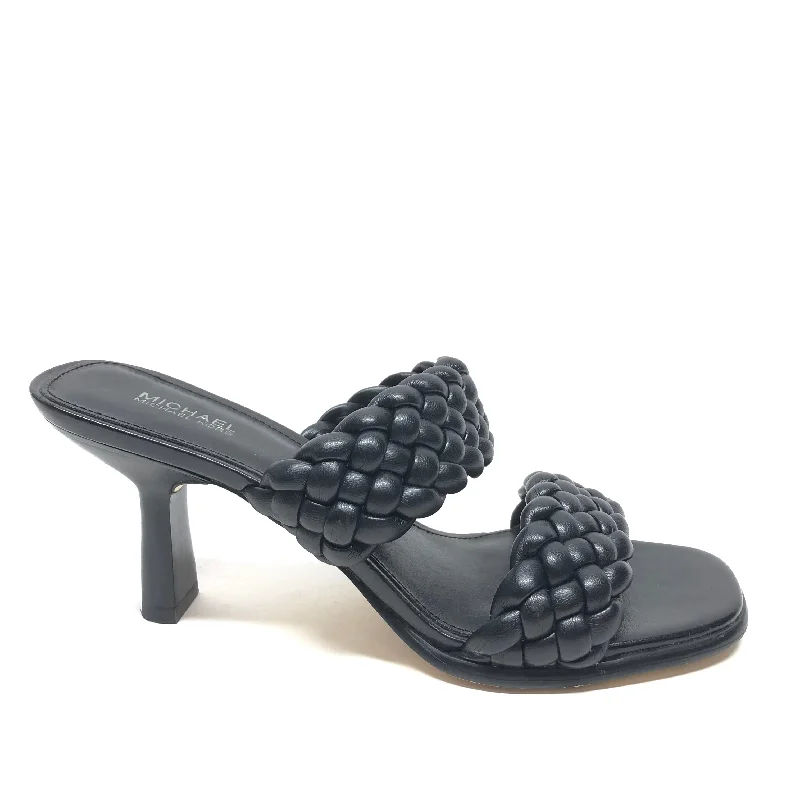 Elegant and classic women's shoes for bridal partiesBlack Sandals Heels Kitten Michael By Michael Kors, Size 7.5 Elegant and classic women's shoes for bridal partiesBlack Sandals Heels Kitten Michael By Michael Kors, Size 7.5