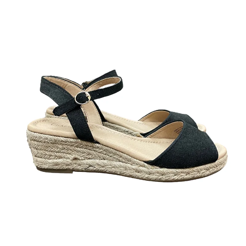 Timeless classic women's shoe designsBlack Sandals Heels Wedge By Charter Club, Size: 7