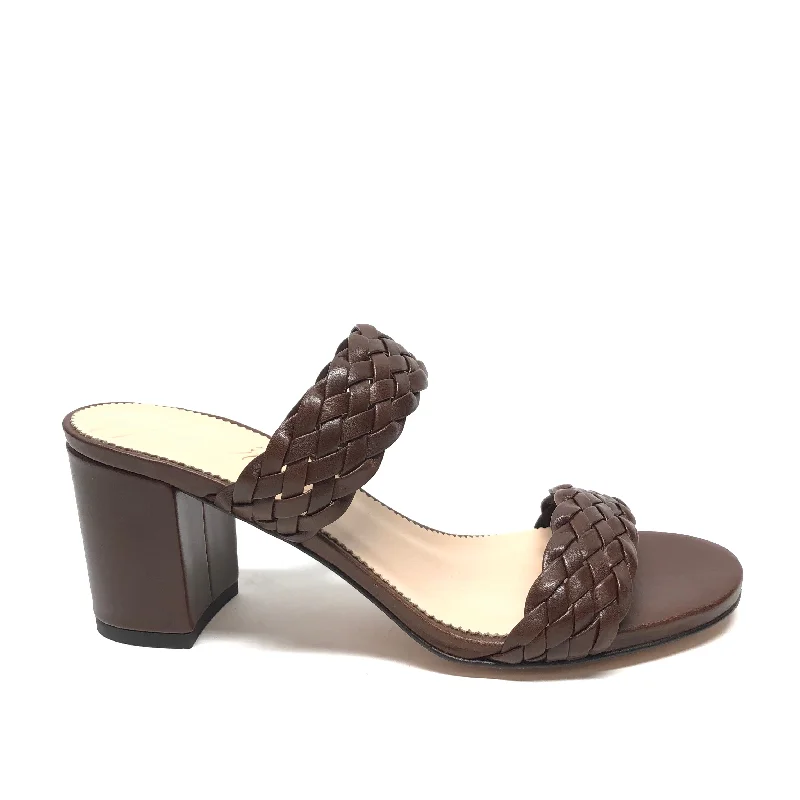 Stunning and eye-catching women's footwearBrown Sandals Heels Block J. Crew, Size 7.5
