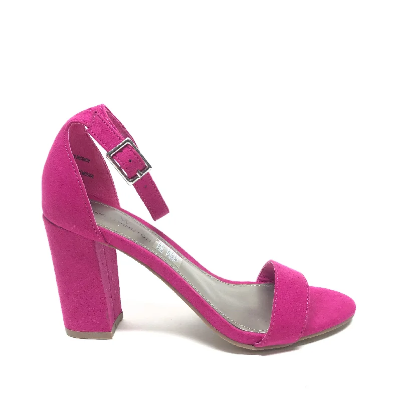 Comfortable and supportive women's shoes for all-day wearPink Sandals Heels Block Worthington, Size 5.5