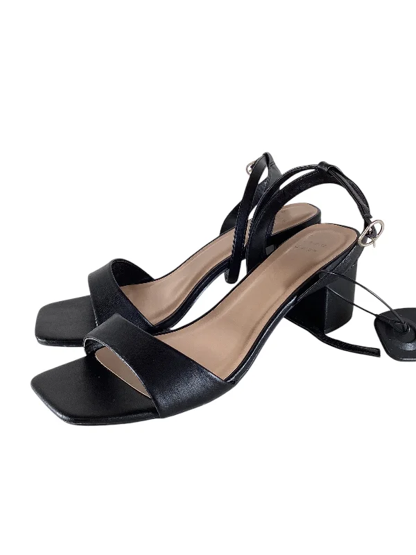 Stylish and comfortable women's shoes for long days at workSandals Heels Block By A New Day In Black, Size: 9.5