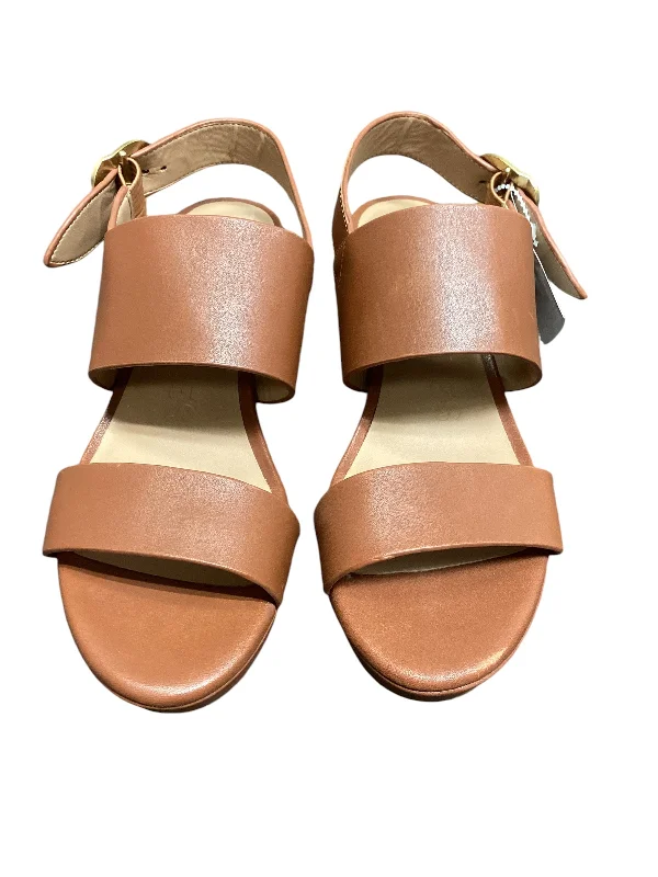 Durable and stylish women's shoes for active lifestylesSandals Heels Block By Aerosoles In Brown, Size: 7.5