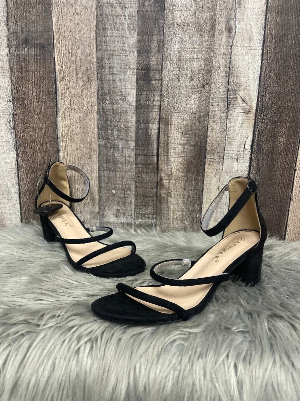 Comfortable and supportive women's shoes for all-day wearSandals Heels Block By Allegra K In Black, Size: 10