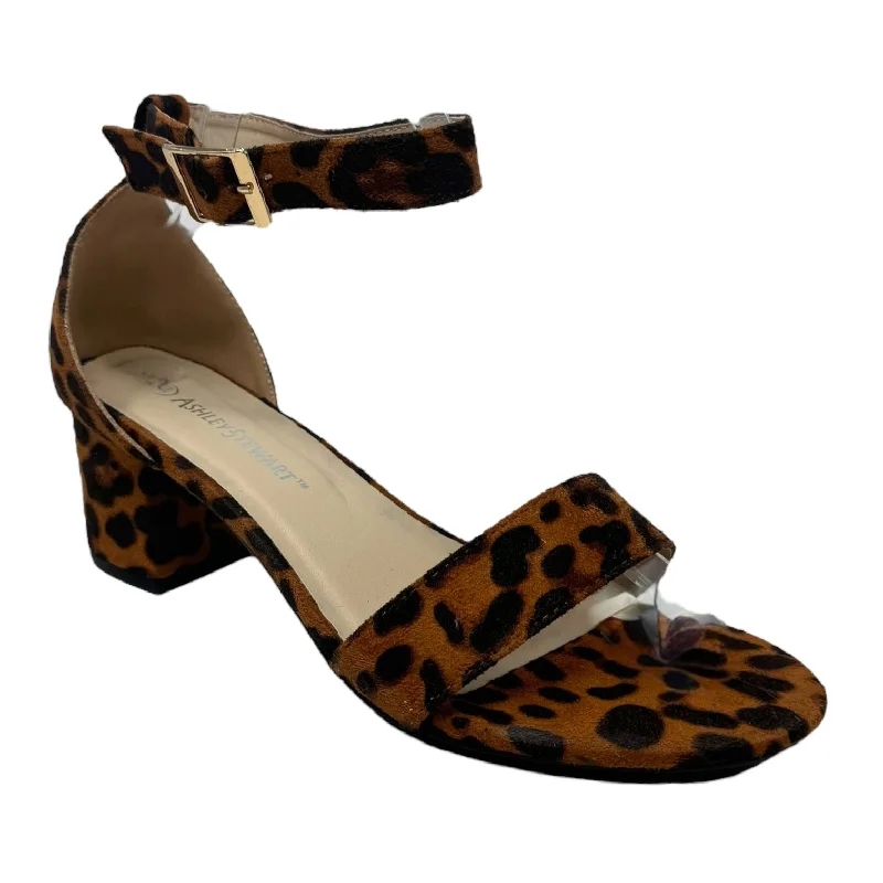 Chic and stylish women's shoes for fashion weekSandals Heels Block By Ashley Stewart In Animal Print, Size: 10