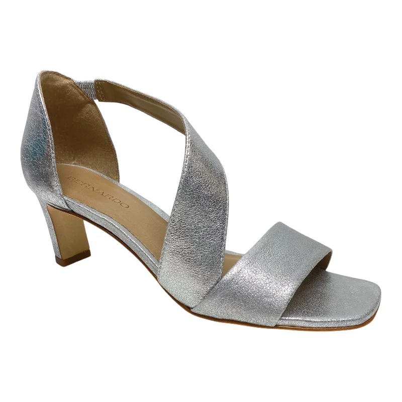 Chic and stylish women's shoes for fashion-conscious womenSandals Heels Block By Bernardo In Silver, Size: 7.5