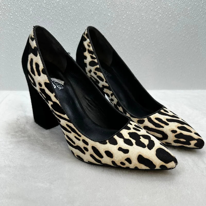 Bold and colorful women's shoes for making a statementSandals Heels Block By BLEECKER & BOND In Animal Print, Size: 6