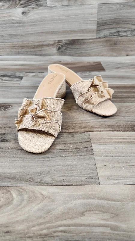 Timeless classic women's shoe designsSandals Heels Block By Chicos In Tan, Size: 8.5