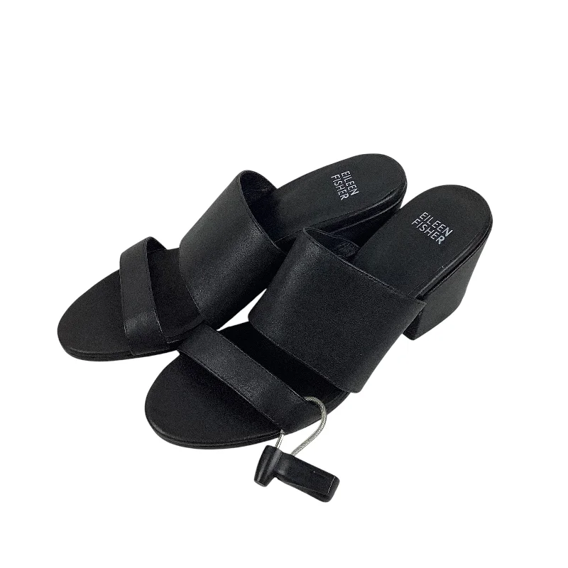 Elegant and sophisticated women's shoes for any formal eventSandals Heels Block By Eileen Fisher In Black, Size: 8