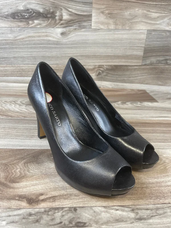 Comfy and stylish women's shoes for lounging around the houseSandals Heels Block By Franco Sarto In Black, Size: 8.5