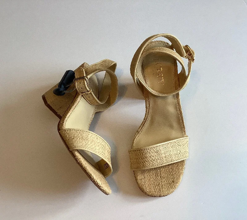 Chic and stylish women's shoes for garden partiesSandals Heels Block By J. Crew In Tan, Size: 6