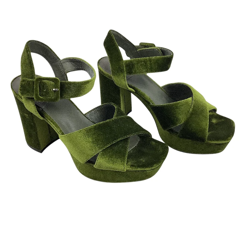Versatile and stylish women's shoes for everyday chicSandals Heels Block By Jeffery Campbell In Green, Size: 7.5