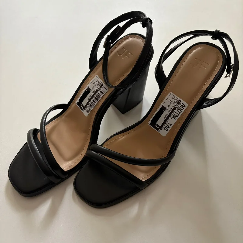 Timeless and elegant women's shoe classicsSandals Heels Block By JF In Black, Size: 12