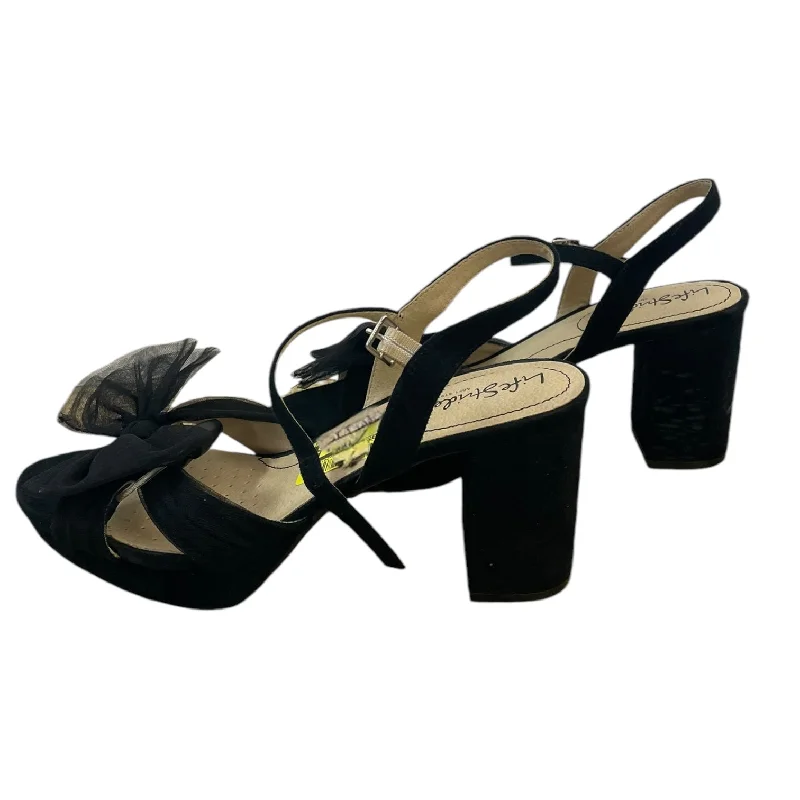 Versatile and stylish women's shoes for city walksSandals Heels Block By Life Stride In Black, Size: 10