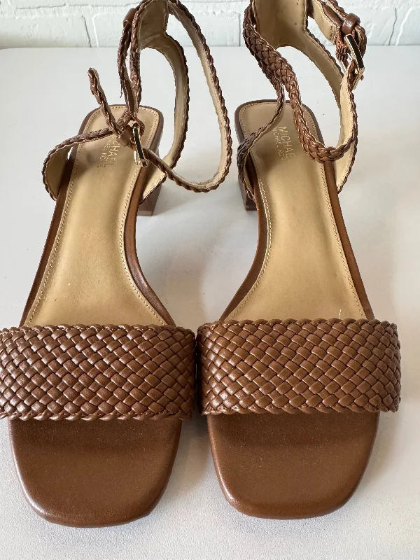 Comfy and stylish women's shoes for everyday comfortSandals Heels Block By Michael By Michael Kors In Brown, Size: 6.5