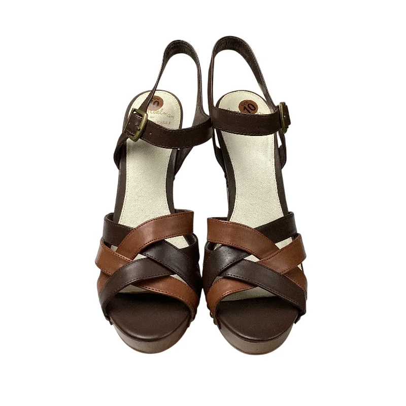 Durable and reliable women's shoesSandals Heels Block By Sam Edelman In Brown, Size: 10