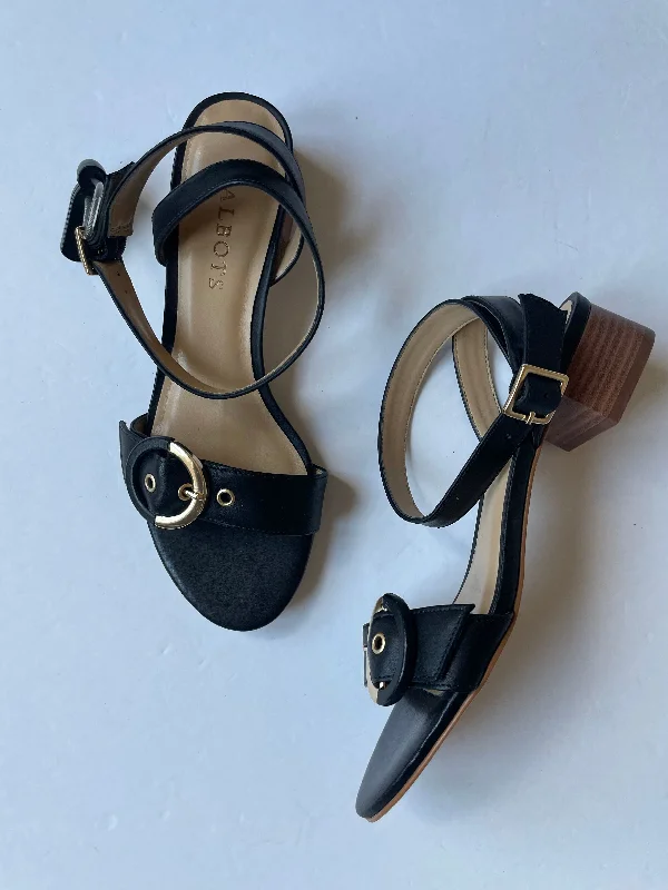 Stylish and comfortable women's shoes for long days at workSandals Heels Block By Talbots In Black, Size: 6