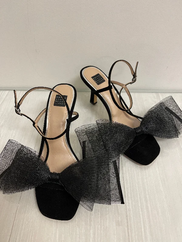 Durable and stylish women's shoes for active lifestylesSandals Heels Block By White House Black Market In Black, Size: 7.5