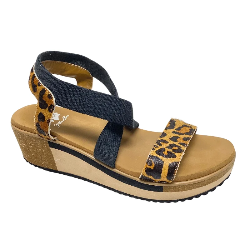 Sleek and modern women's footwear optionsSandals Heels Block By Yellow Box In Animal Print, Size: 8
