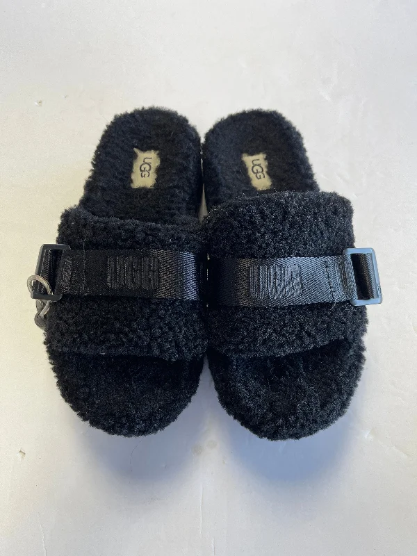Luxurious and opulent women's shoe optionsSandals Heels Platform By Ugg In Black, Size: 5
