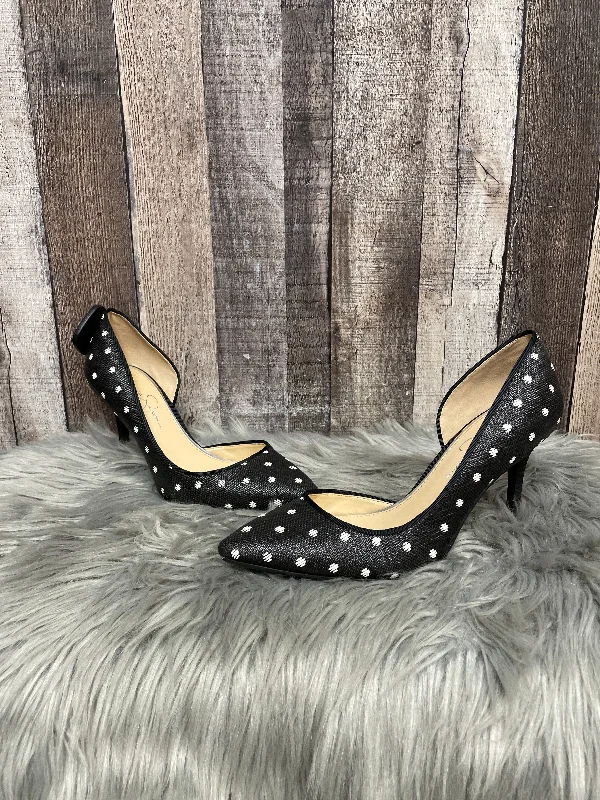 Comfy and stylish women's shoes for everyday eleganceSandals Heels Stiletto By Jessica Simpson In Polkadot Pattern, Size: 9.5
