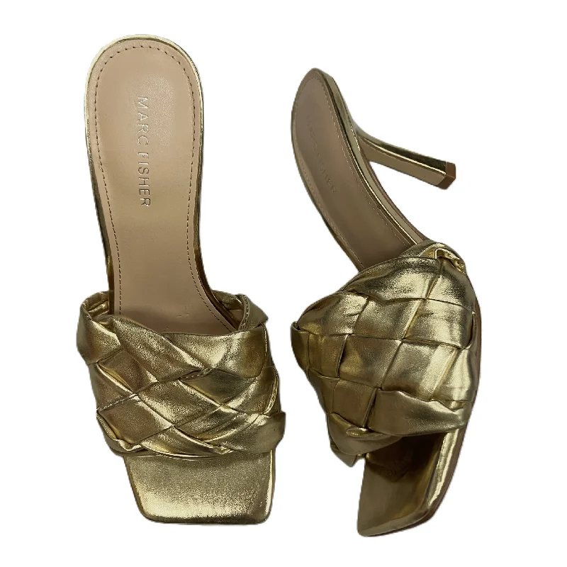 Chic and versatile women's footwearSandals Heels Stiletto By Marc Fisher In Gold, Size: 9