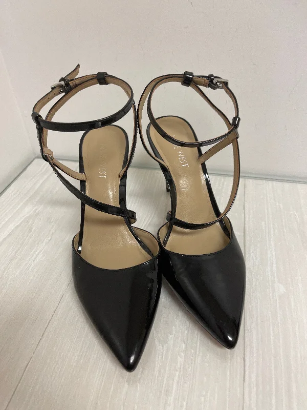 Chic and minimalist women's footwear trendsSandals Heels Stiletto By Nine West In Black, Size: 8