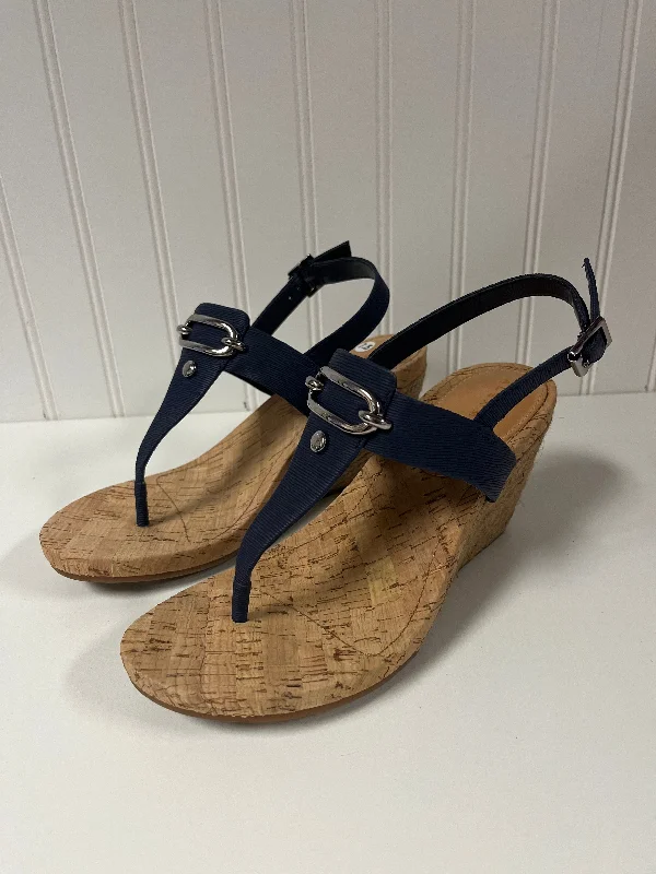 Chic and stylish women's shoes for summerSandals Heels Wedge By Alex Marie In Blue, Size: 8