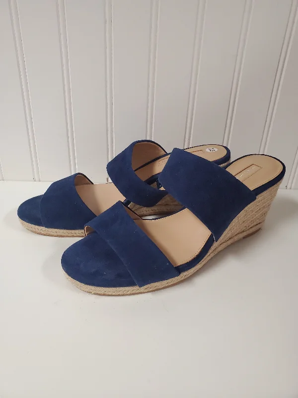 Flattering and stylish women's shoes for wide feetSandals Heels Wedge By Antonio Melani In Blue, Size: 7.5